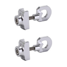 Bicycle Chain Tensioner Adjuster Bolt 2pcs Set for Mountain Road Bike Compatible Fastener Black Steel