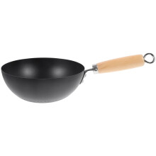 Mini Japanese Cast Iron Frying Pan 20cm Non-Coated Flat Bottom for Induction Gas Electric Stoves Single Serving Meals