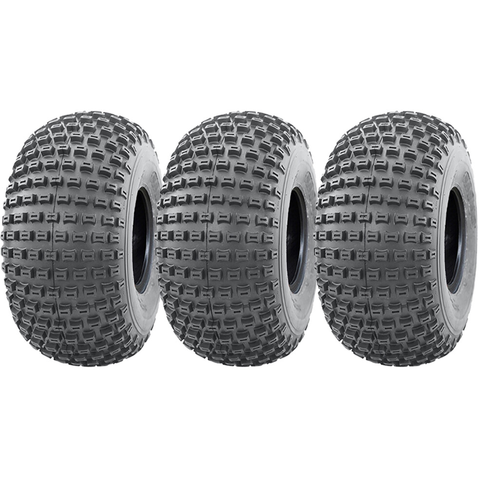 Parnells 18X9.50-8 Knobby Atv Quad Trailer Tyres 4Ply Wanda P322 Tubeless Tire (Set Of 3)