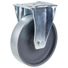Rueda fija de 200 mm con rueda de fundición gris