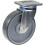 Parnells 160mm swivel castor with grey electrically conductive thermoplastic polyurethane 1
