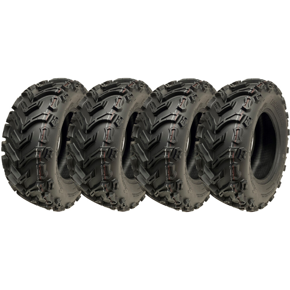Parnells 24X8.00-12 Quad Atv Tyres 6Ply Wanda P3128 E-Marked Road Legal 40J (Set Of 4)