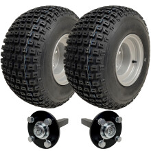 18x9.50-8 ATV Quad Trailer Kit Knobby Wheels Hub &amp; Stub Axles 204kgs Capacidad