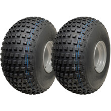 25x12.00-9 Stollenreifen für ATV und Quad, Wanda P318 Gator, 4-Loch, 100 mm Lochkreis (2er-Set)