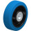 Roda de 125 mm com borracha elástica azul sobre centro de nylon 1