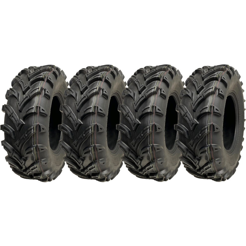25X8.00-12 Atv Quad Tyres 6Ply 14Psi Wanda P377 Road Legal Tires 65J (Set Of 4) 5056116825117