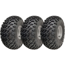 22x11.00-8 Utilidad ATV Neumático P334 Hierba Rueda 4ply 100mm PCD Llanta de Acero (Juego de 3)