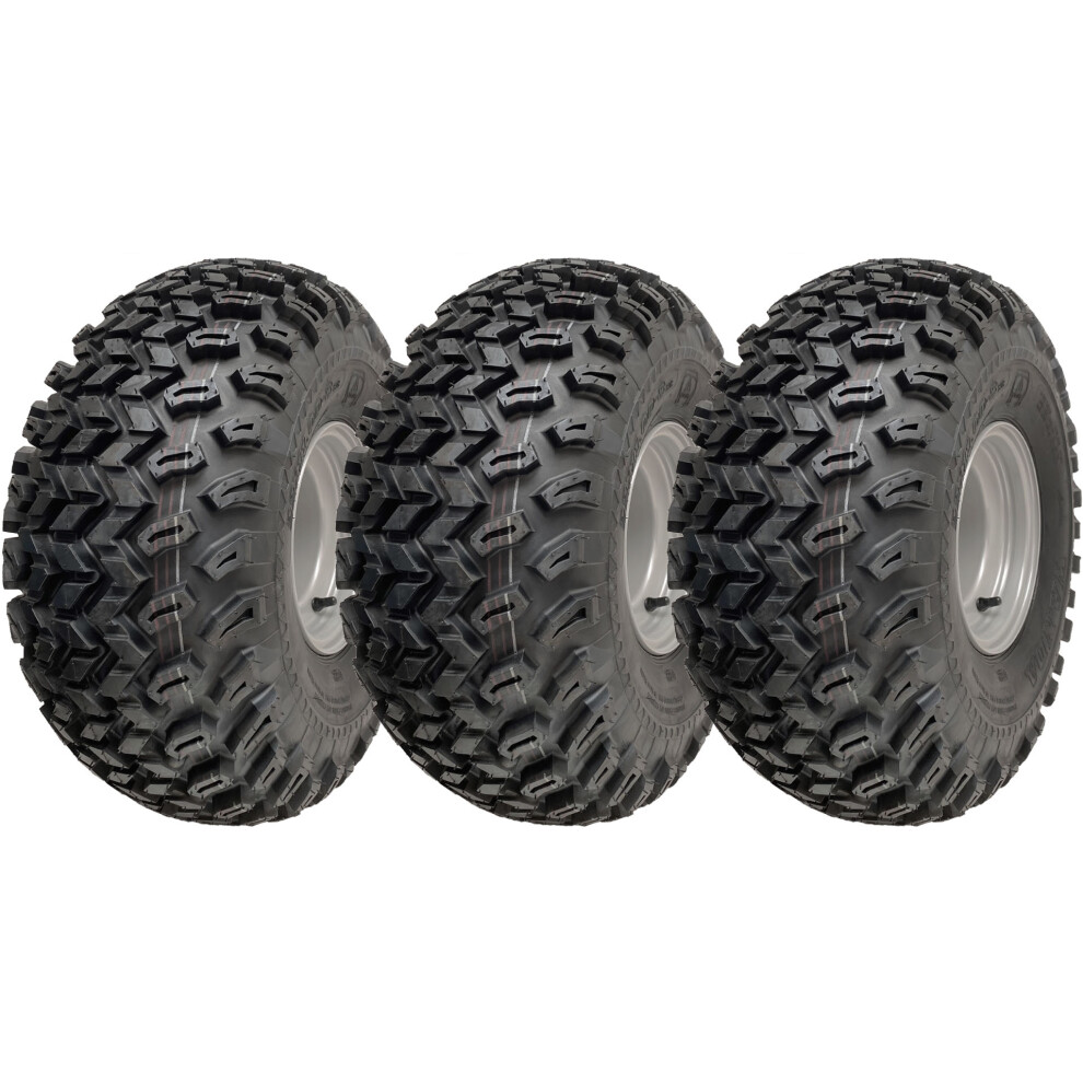 22x11.00-8 Utility ATV Tyre P334 Grass Wheel 4ply 100mm PCD Steel Rim (Set of 3)-image-OPC-PDXQBCD-NEW