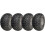 Parnells 22x11.00-8 Pneus Utilitários ATV P334 Rodas 4ply Jantes de aço PCD de 4 polegadas (conjunto de 4) 1