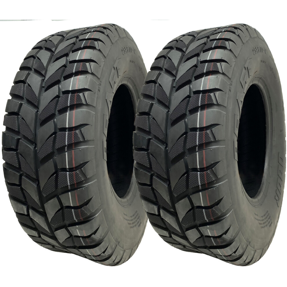 25X8.00-12 (205/80-12) Atv Tyres 6Ply Wp07 Obor Beast 47N Road Legal (Set Of 2) 5056116827029