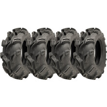 25x8.00-12 (205/80-12) 6lagiger ATV-Reifen WU23 OBOR Scorpio 43J Straßenzulassung (4er-Satz)