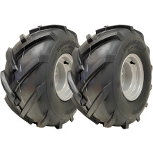20x10.00-8 Centro Abierto P328 Ruedas y Llanta Rotovator Cleated 100mm PCD (Juego de 2)