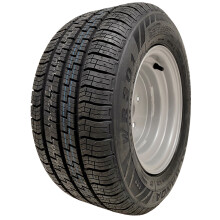 Roue de remorque neuve 195/55R10C Wanda WR301 - jante acier argentée, PCD 4x100, revêtement poudre, cap. 750 kg, V max 150 km/h