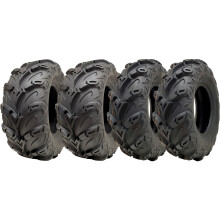 25x10.00-12 &amp; 25x8.00-12 ATV Quad Neumáticos OBOR Mudsling Road Legal (Juego de 2 y 2)