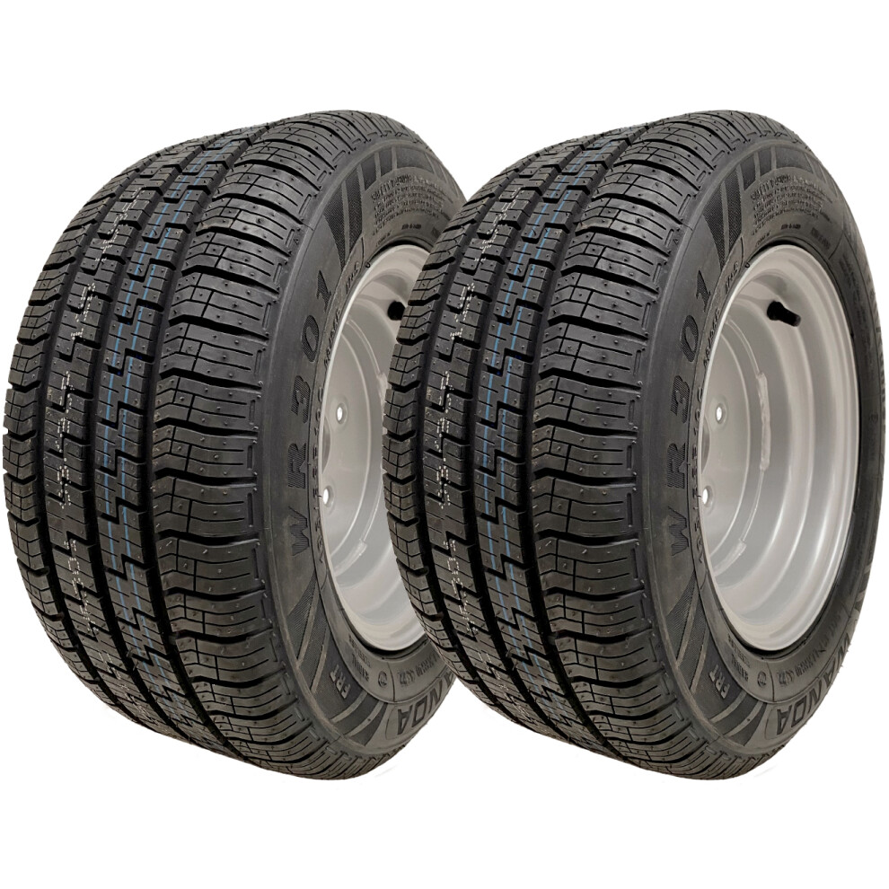 Parnells 195/55R10c Wanda Wr301 Trailer Wheels 4 X 100 Pcd High Speed 750Kgs (Set Of 2)