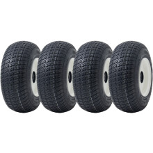 13x5.00-6 Césped Cortacéspedes Neumáticos y Llantas Wanda P332, 25mm 6205 Rodamientos (Juego de 4)
