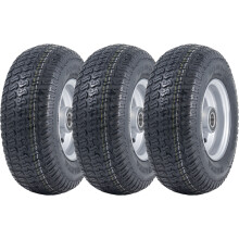 13x5.00-6 Césped Cortacéspedes Neumáticos y Llantas Wanda P332- 25mm 6205 Rodamientos (Juego de 3)