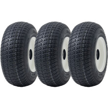 13x5.00-6 Pneus et jantes pour tondeuses à gazon Wanda P332, 25mm Roulements 6205 (Lot de 3)