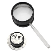 Handheld Magnifying Glass 35X High Clarity Loupe for Seniors, Jewelry Inspection, Macular Degeneration, 50mm Diameter
