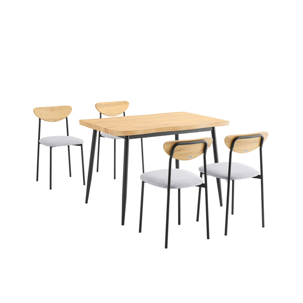 SoBuy 5-Piece Compact Dining Table Set with Chairs