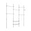SoBuy Adjustable Wardrobe 311x37x295cm 1