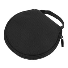 CD Disc Zip Case 2 Pack Portable Round Holder for 20 CDs, Blue Oxford Cloth Storage Wallet for Car Use