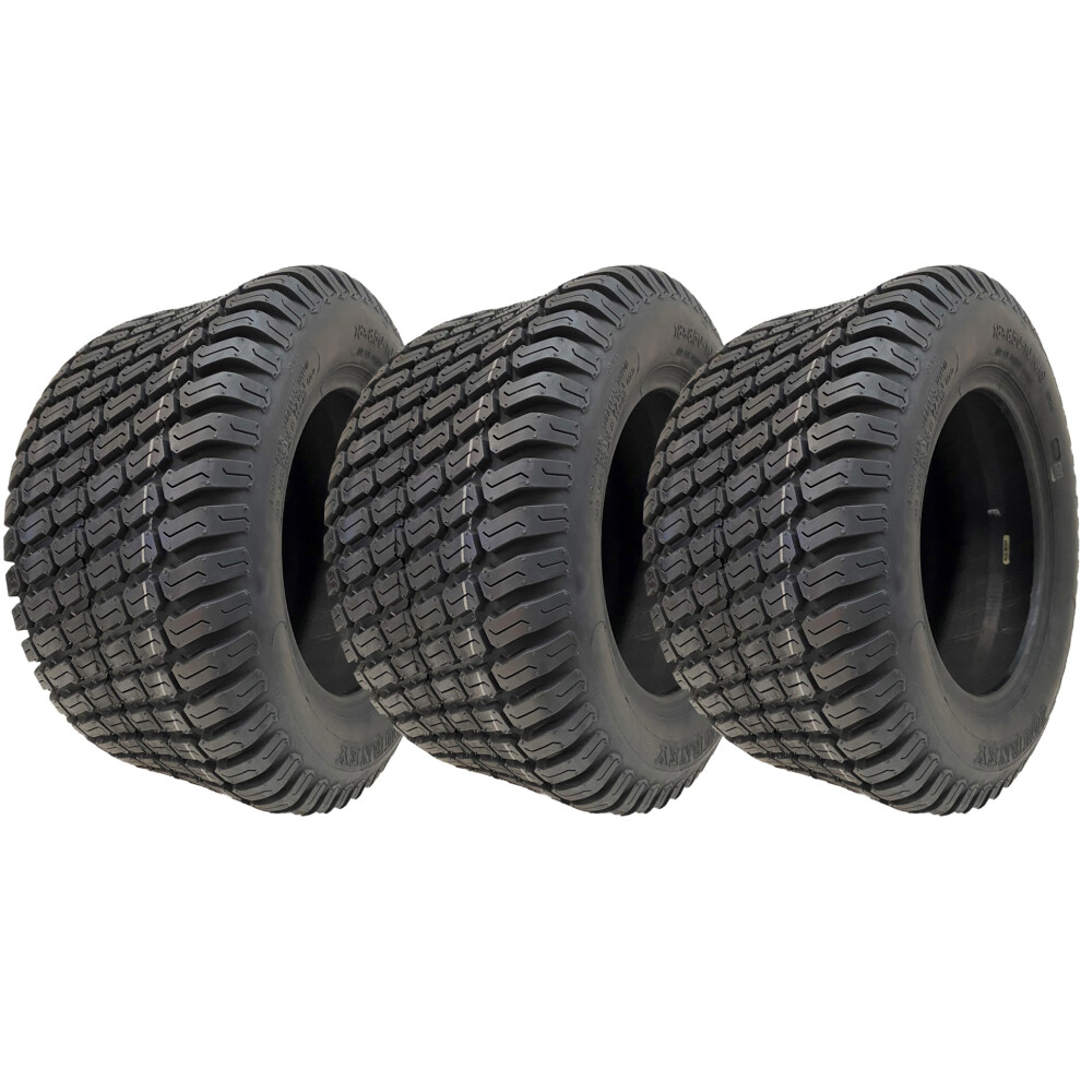 Parnells 18X8.50-10 Lawnmower Tyre 4Ply Multi Turf Rear Grass P332 Wanda 360Kg (Set Of 3)