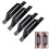 Carbon Steel Sliding Barn Door Handle Set, 4 Pcs 19.6cm Wood Gate Pull Handle, Durable Rustic Style Hardware 1