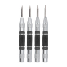 Kit de 4 punzones centradores de 5 in HSS negro/blanco