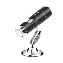 Handheld Digital Microscope Kit 1000X USB Portable Magnifier with 8 LED and Lens Adapters for Enhanced Visualization