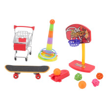 4pcs Bird Training Toys Set - Interactive Basketball & Skateboard for Parrots