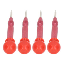 Juego de punzones centradores de 5 pulgadas, rojo, vástago de 12 mm, punzón de 4 mm