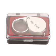 30X Portable Magnifier Folding Pocket Loupe with