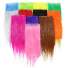 5pcs Fur Long Fibers Fly Tying Material for Fishing Lures, Premium Synthetic Fur, 12-Inch Length, Multi-Color Options