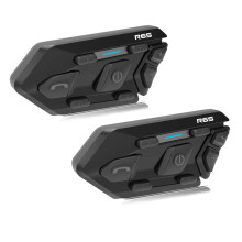 WAYXIN Motorcycle Helmet Intercom 1200m BT Wireless Waterproof 15h Battery