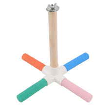 Colorful Parrot Cross Stand Stick 2x8cm Safe Healthy Perch