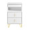 SoBuy White 3-Drawer Bedside Table with Shelf 1