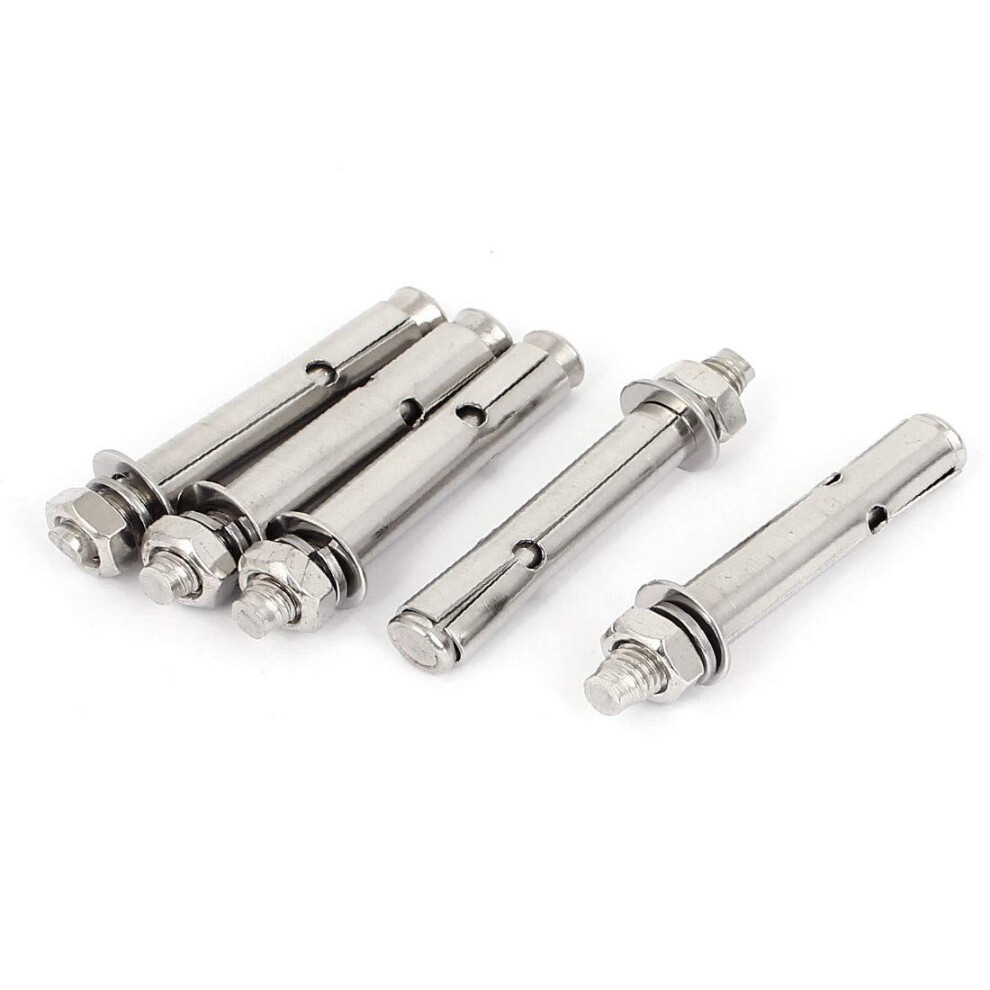 Expansion Bolts Set M8x70mm 304 Stainless Steel Expansion Screws For Reliable Efficacy Anchor 5Pcs 6947110167244