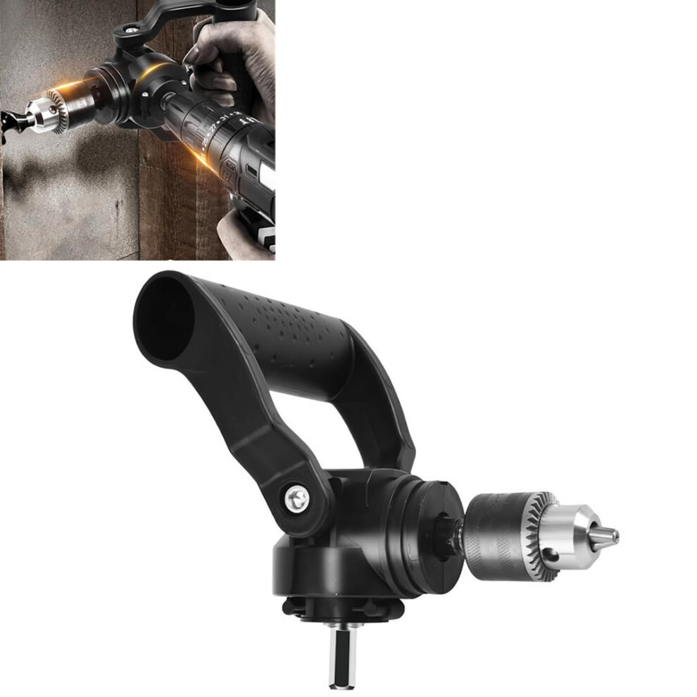Right Angle Drill Chuck Adapter 90 Degree Extension Tool For Cordless Drills, Anti-Slip Attachment For Tight Spaces 6482260659312