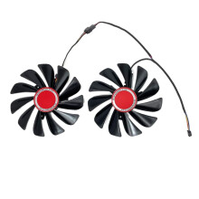 2pcs Set Cooling Fan for RX590 RX580 GPU Video Card 95mm FDC10U12S9-C CF1010U12S Compatible Replacement Fans