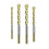 Carbide Triangle Drill Bits Set 4PCS for Marble Glass Tile Ceramic Woodworking Masonry Compatible with Power Tools 1