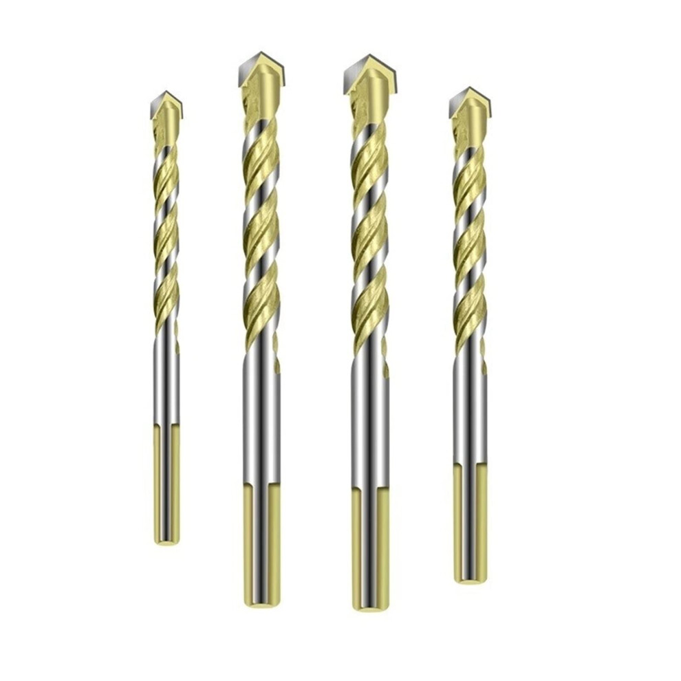 Carbide Triangle Drill Bits Set 4Pcs For Marble Glass Tile Ceramic Woodworking Masonry Compatible With Power Tools 6947110167640
