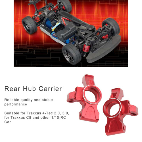 2 Stück Knuckle-Träger 4Tec 1/10 2,0/3,0 Rot 16 g 2