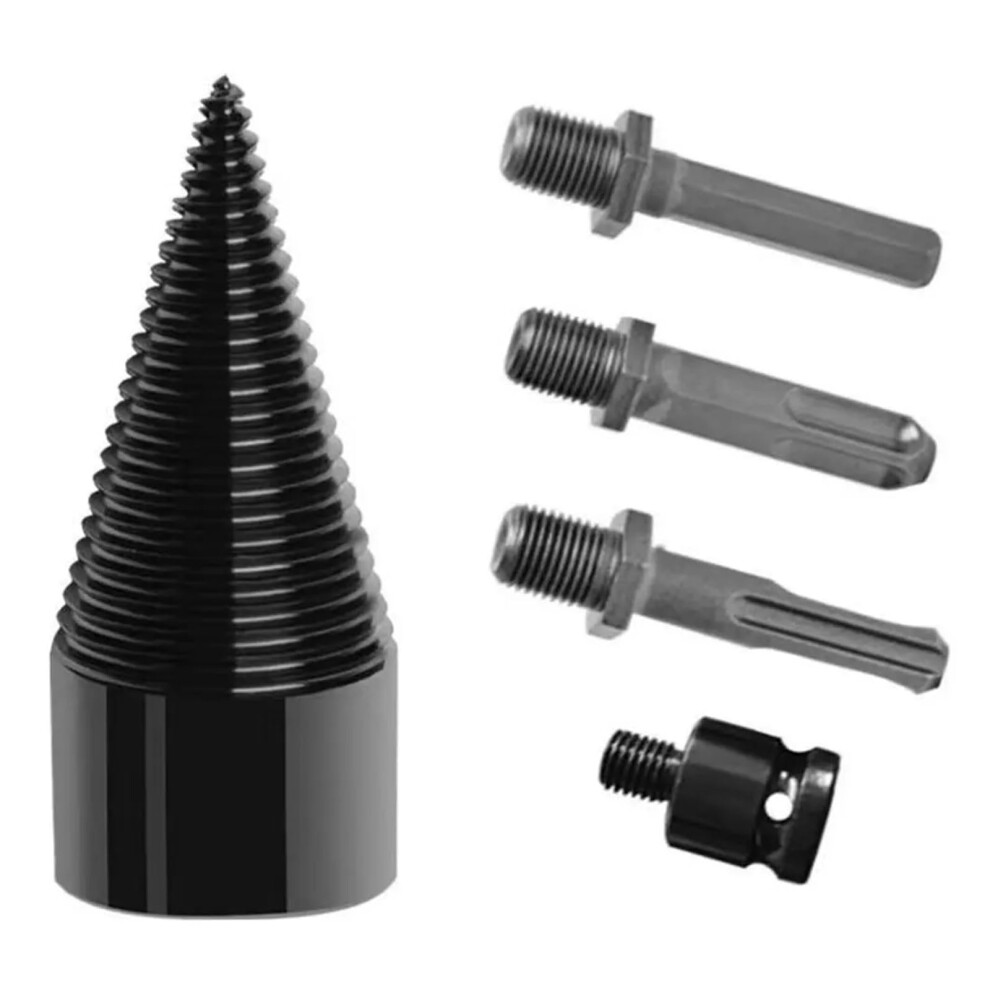 32/50Mm Firewood Splitter Driller Drill Bit With Square Round Hex Shank For Electric Drill Wood Splitting Durable 50Mm 4 Rod 6276012481784
