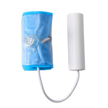 42-LED-Aufblasbare Laterne 85 7 5 cm Blau/Weiß USB