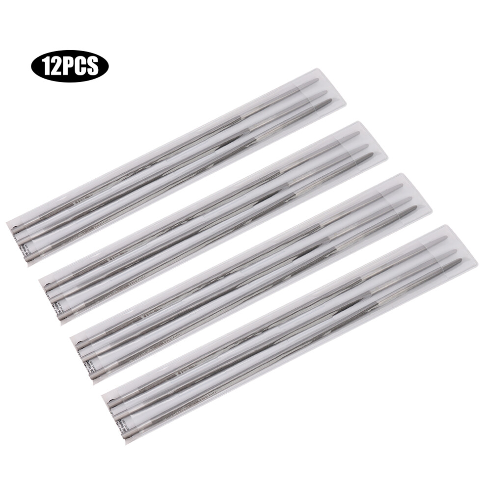 12Pcs Round Chainsaw Sharpening Files Woodworking 9387669648752