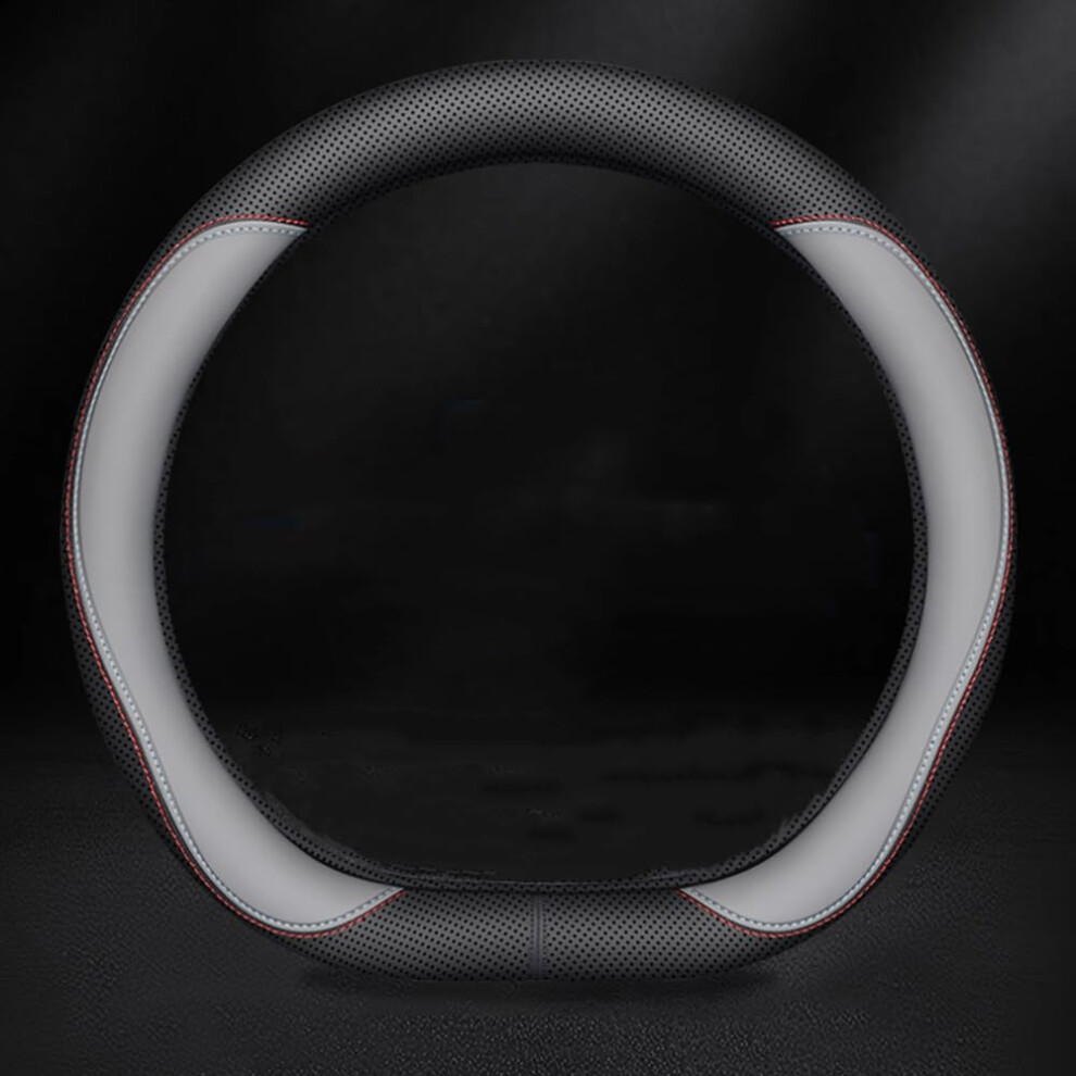 Car Steering Wheel Cover For Alfa Romeo Mito Stelvio Giulia Giulietta Tonale 4C 8C Competizione Non-Slip Protector Dark/Gray 6947110168036