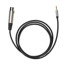 XLR-Weiblich auf 3,5-mm-Klinkenstecker-Kabel 1,5 m Schwarz