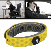 Electrostatic Removal Bracelet Silicone Cordless Yellow for Men Women