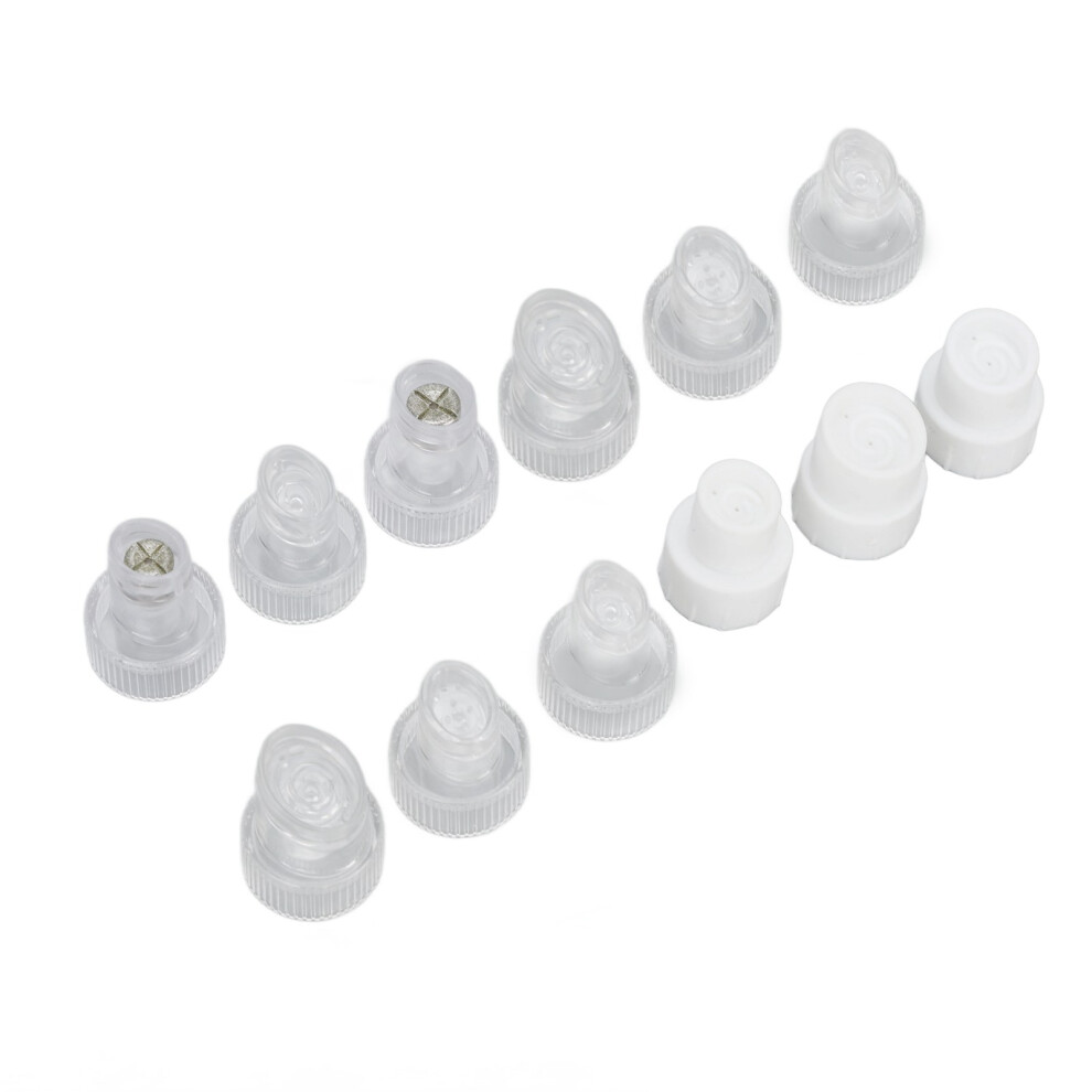 12pcs Hydra Dermabrasion Tips for Skin Deep Cleansing, Microdermabrasion Heads